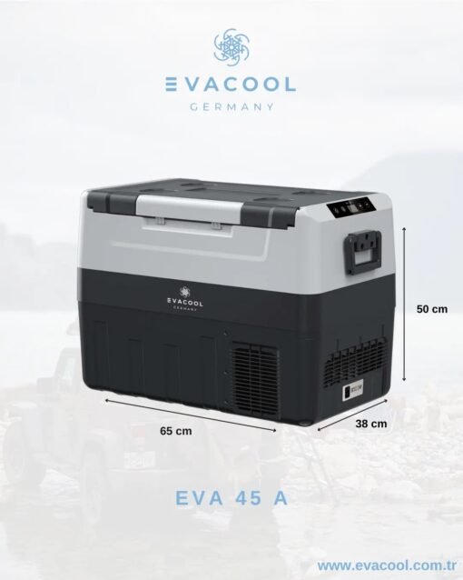 EVACOOL Eva 45A 12/24V Mobil Buzdolabı 45 Litre